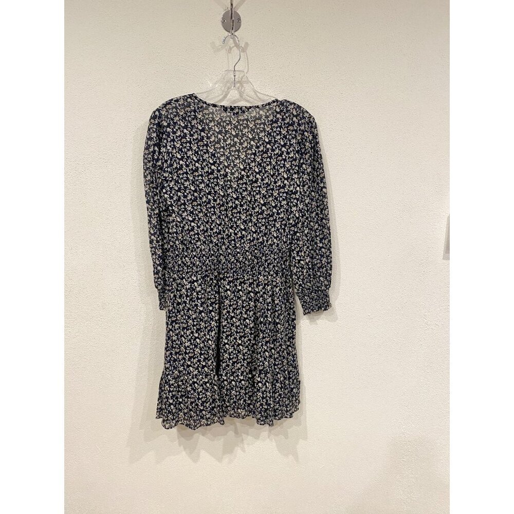 Veronica Beard Dress Womens 4 Floral Long Sleeve Smocked Waist Button Up - Picture 6 of 6
